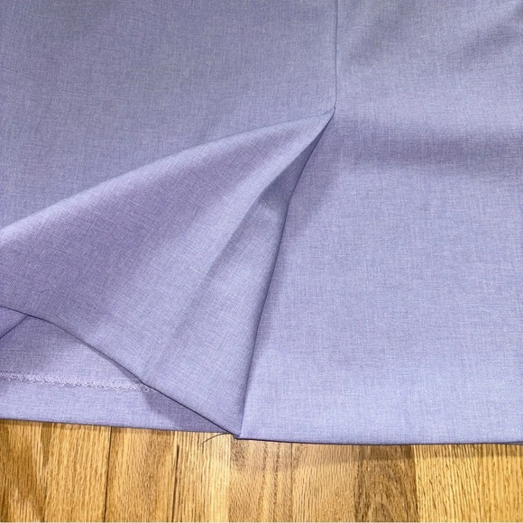 TanJay Vintage Lilac Purple Straight/Pencil Skirt with Gold Trim Belt - Picture 9 of 10